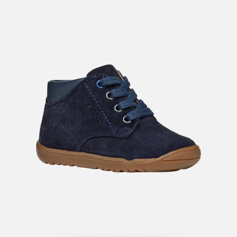 Geox Macchia Toddler High-Top Sneakers, Size US 8.5 (EU 25), Blue